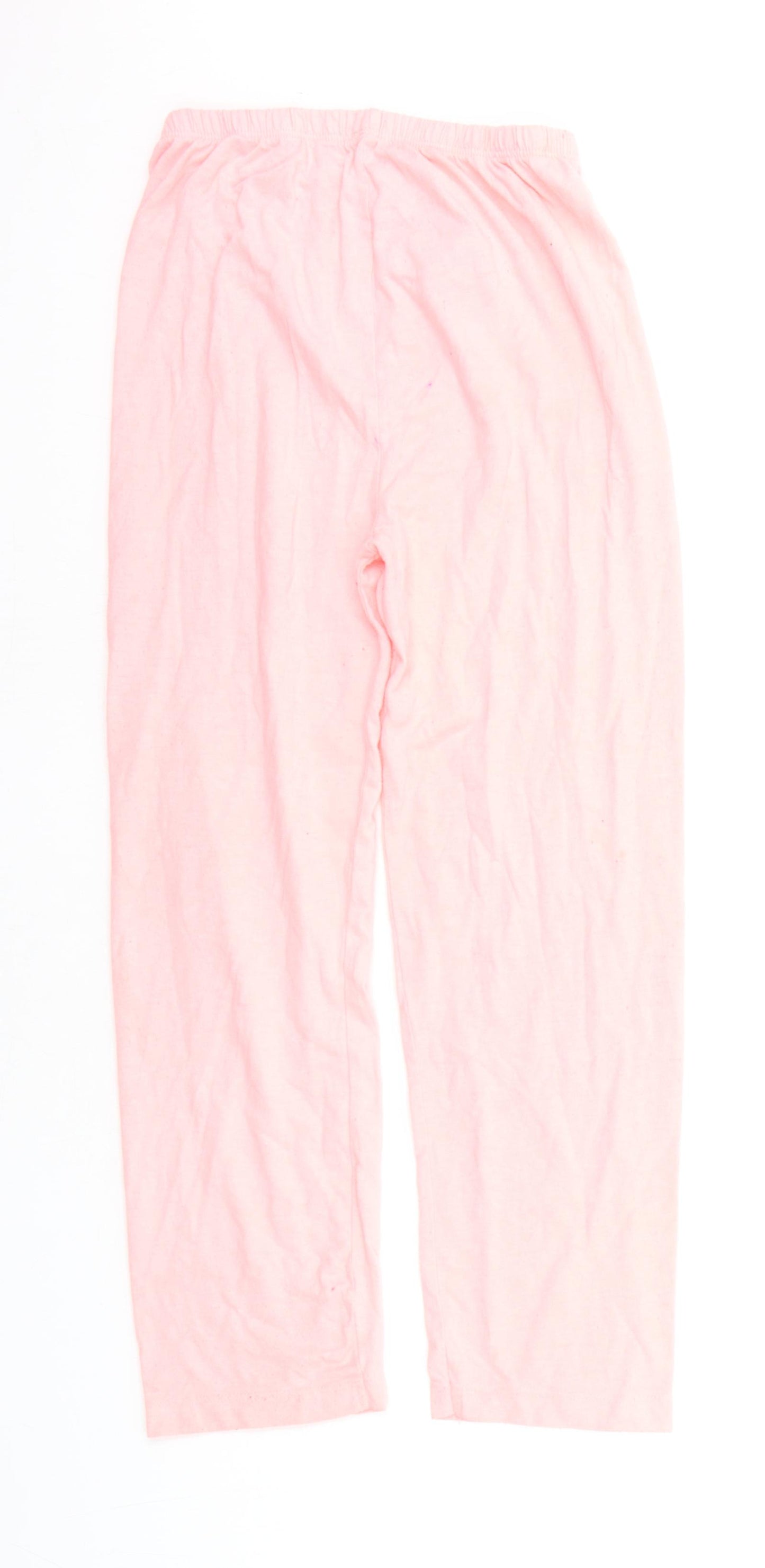 Primark Girls Pink Solid  Top Lounge Pants Size 7-8 Years