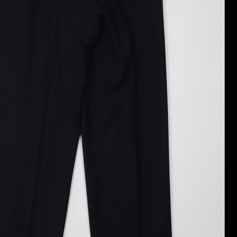 Thomas Nash Navy pleated front trousers