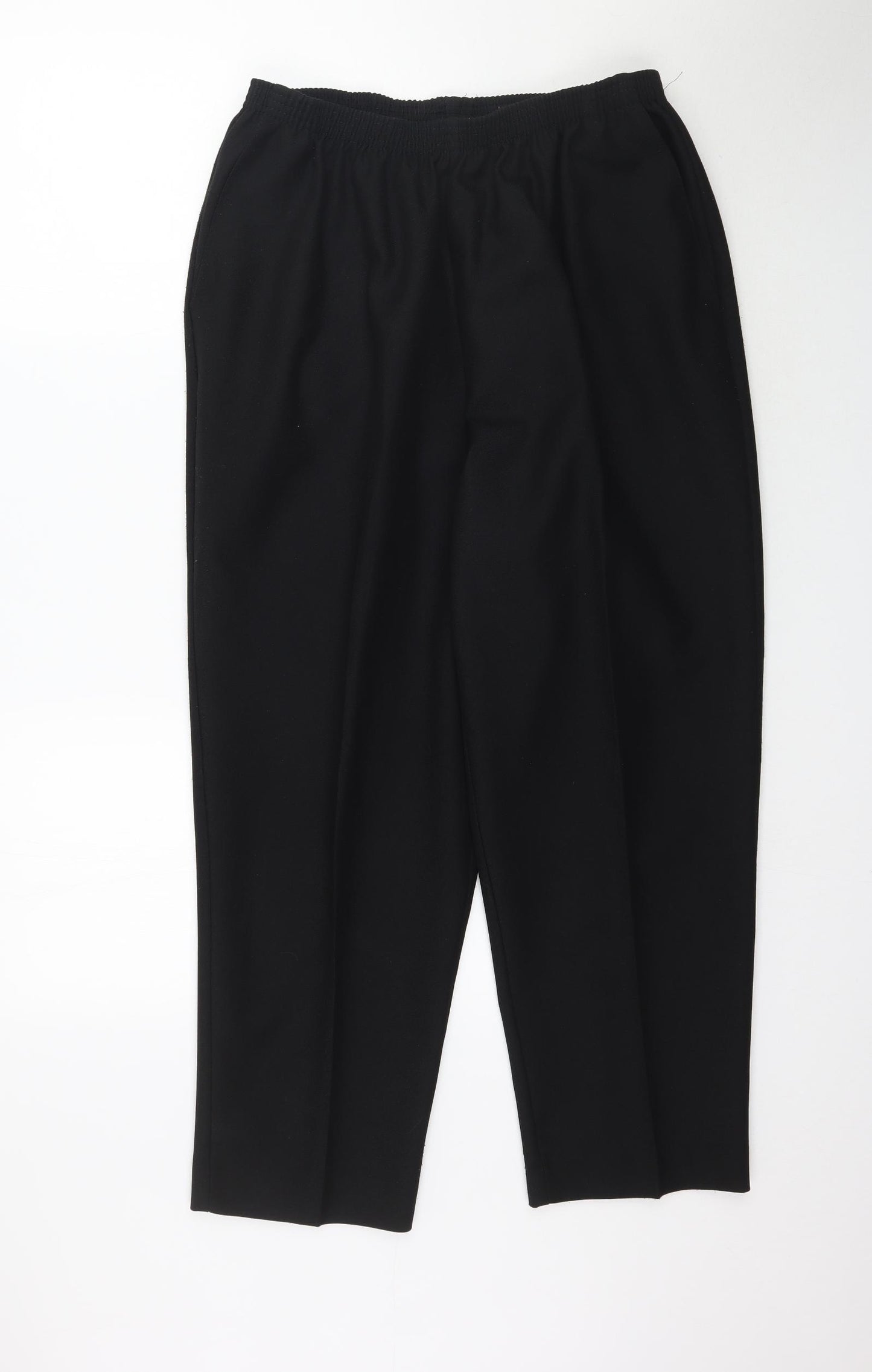Alfred Dunner Womens Black   Trousers  Size 18 L27 in