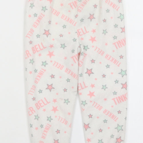 Primark Girls White Solid  Capri Pyjama Pants Size 2-3 Years  - Tinkerbell