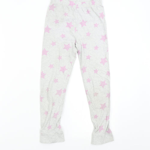TU Girls Grey Geometric   Pyjama Pants Size 8-9 Years  - Stars