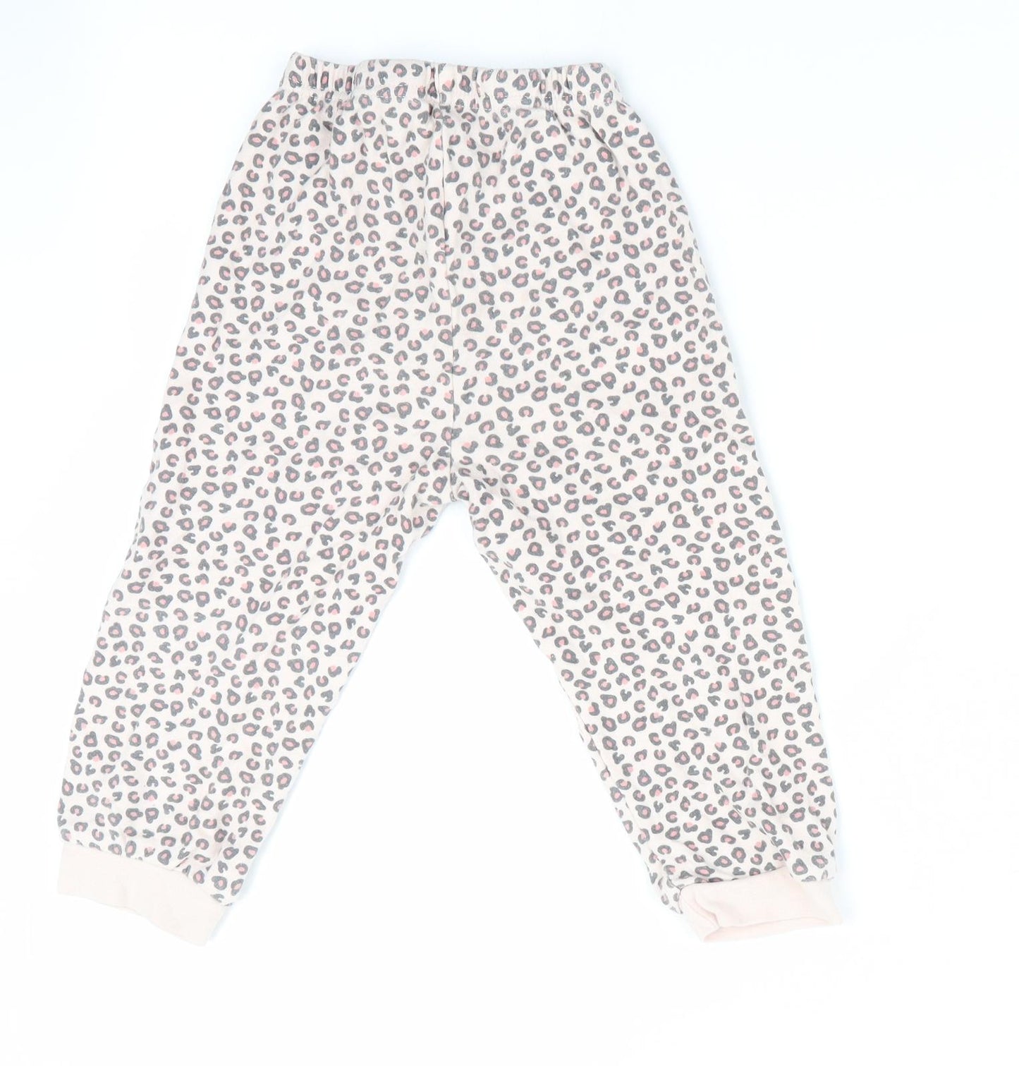 Primark Girls Pink Animal Print   Pyjama Pants Size 2-3 Years
