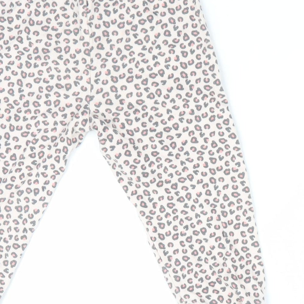 Primark Girls Pink Animal Print   Pyjama Pants Size 2-3 Years