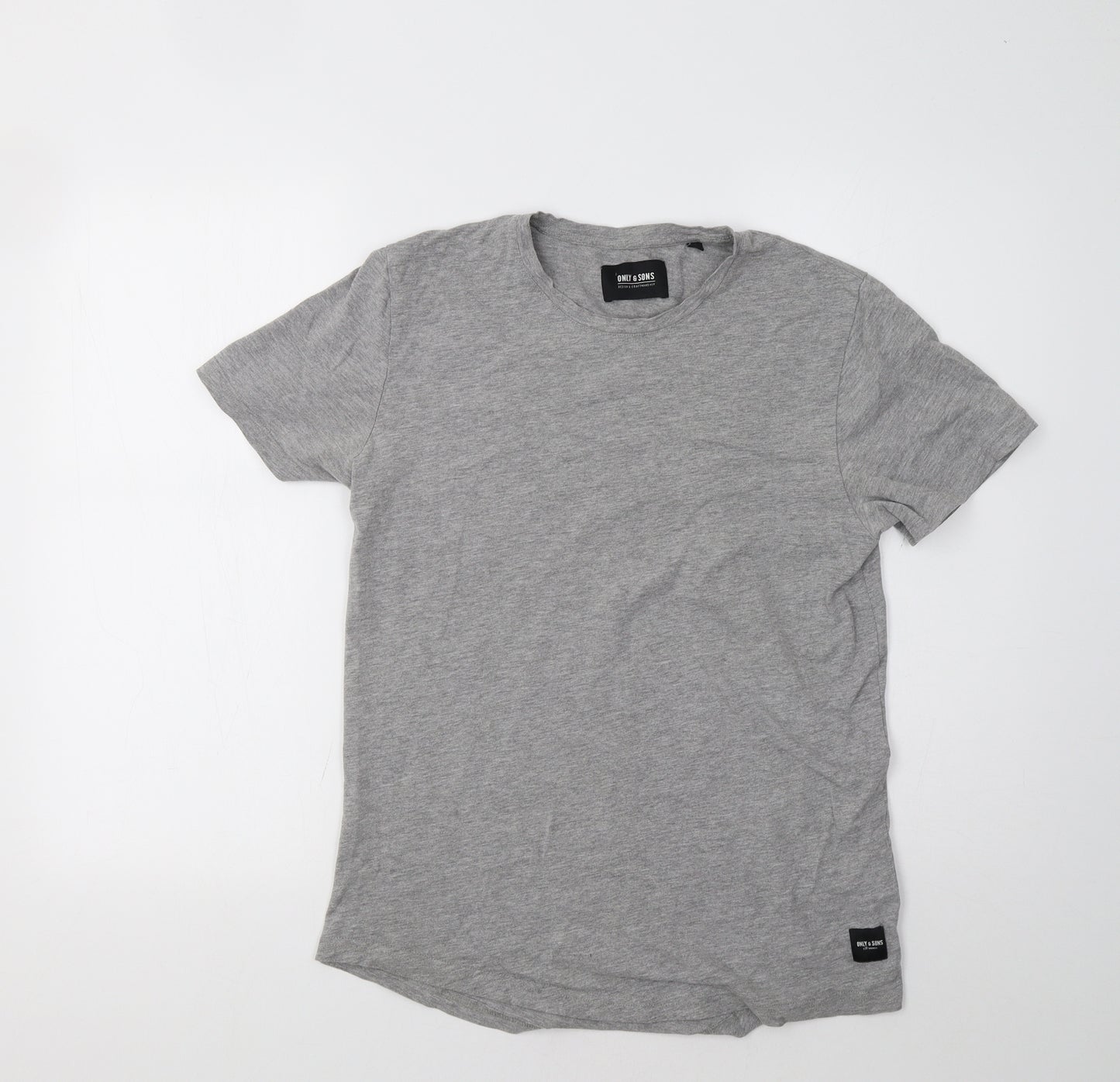 ONLY & SONS Mens Grey    T-Shirt Size S