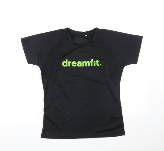 NATH Womens Black   Basic T-Shirt Size L  - DREAMFIT