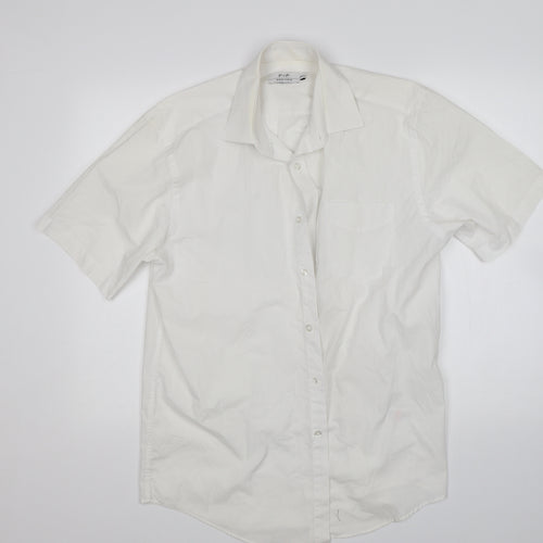 F&F Mens White    Dress Shirt Size 15.5