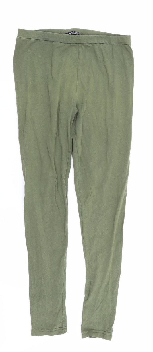 Primark Womens Green   Jegging Leggings Size 8 L28 in - Stretch waistband/legging
