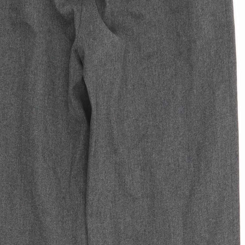 M&S Boys Grey   Chino Trousers Size 9 Years - school trousers