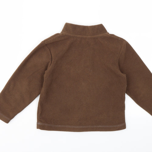 M&Co Boys Brown Geometric  Pullover Jumper Size 2-3 Years