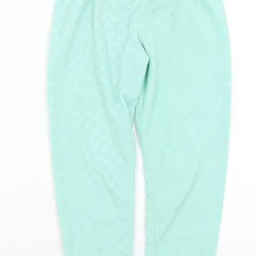 Primark Girls Blue Solid  Capri Pyjama Pants Size 7-8 Years  - Mermaid Scales
