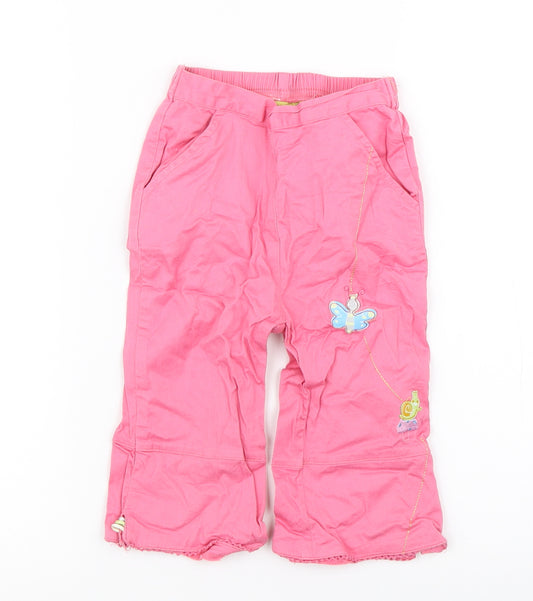 Yatsi Girls Pink   Chino Trousers Size 4 Years