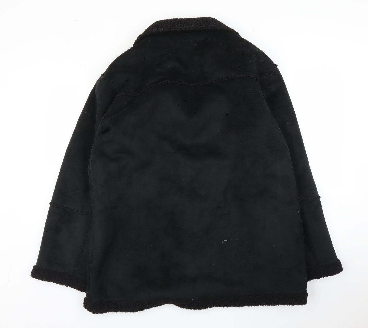 Blakes Mens Black   Overcoat Coat Size S