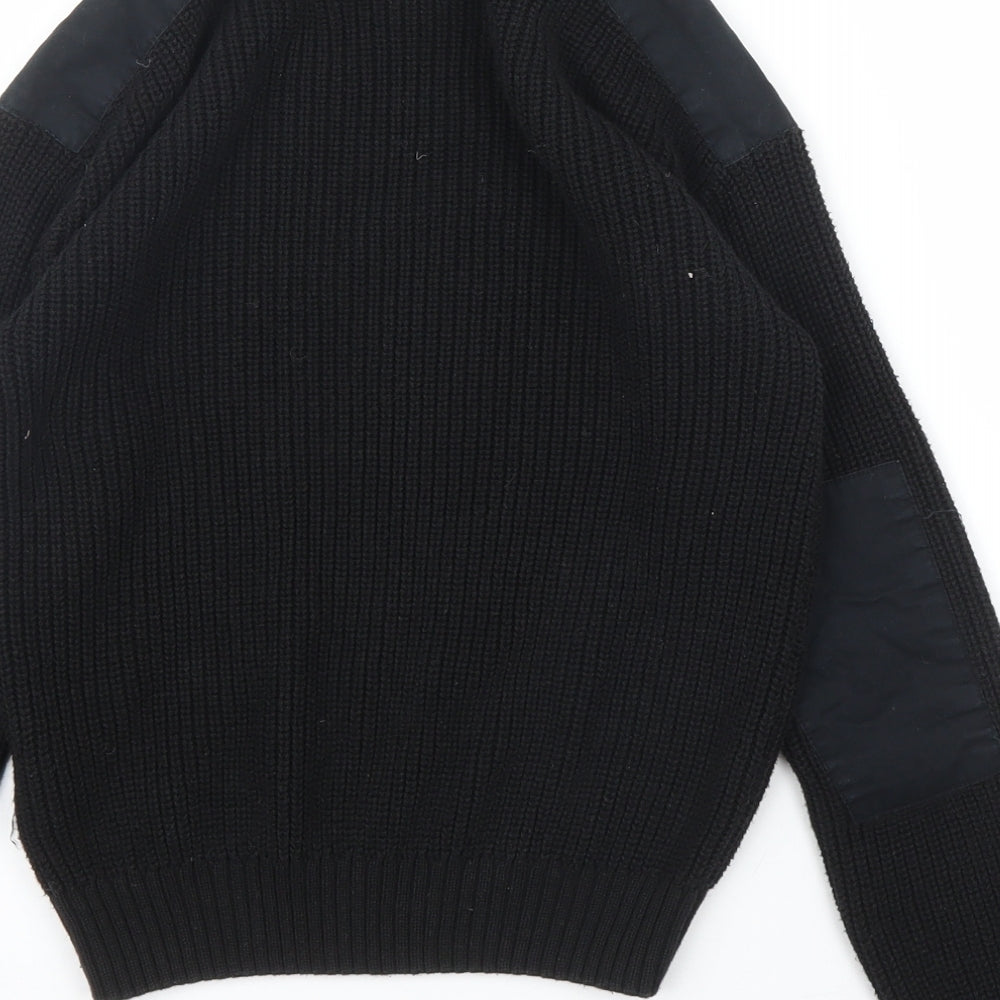 H&M Boys Black   Pullover Jumper Size 9 Years