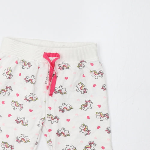 Ergee Baby White Geometric   Pyjama Pants Size 12-18 Months  - Unicorn Print