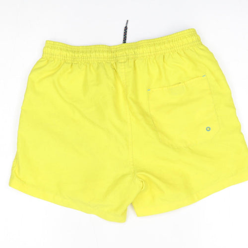 burton menswear Mens Yellow   Bermuda Shorts Size S - swim