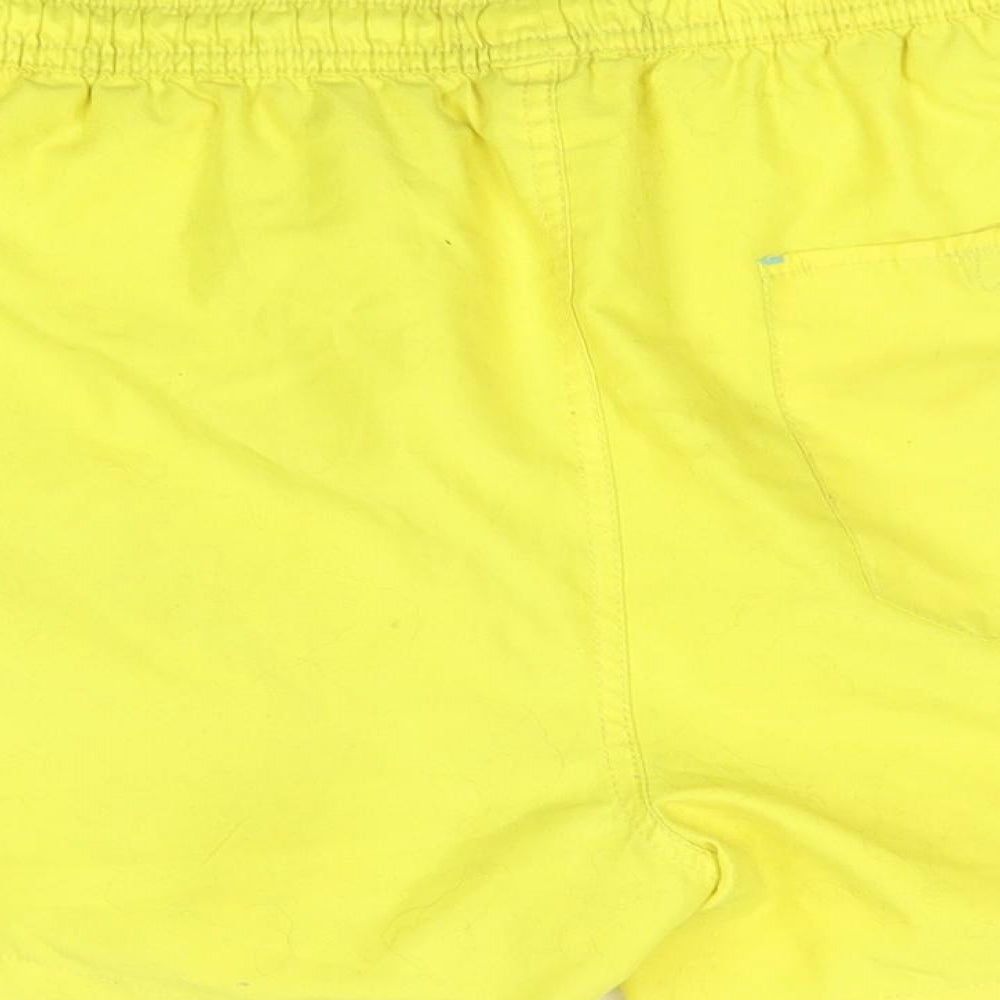 burton menswear Mens Yellow   Bermuda Shorts Size S - swim