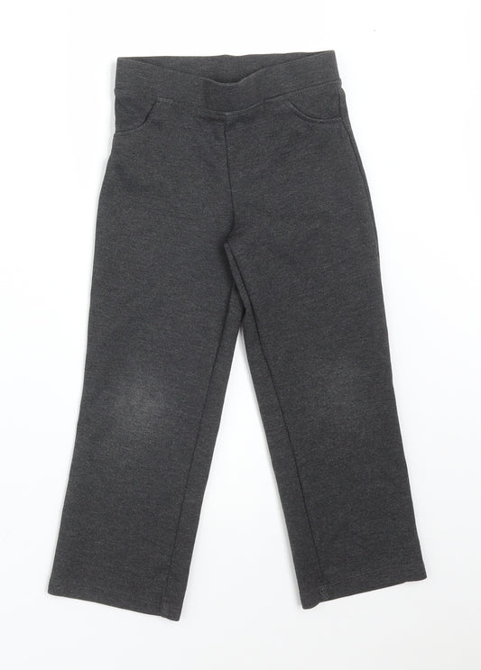 TU Girls Grey   Jegging Trousers Size 4 Years