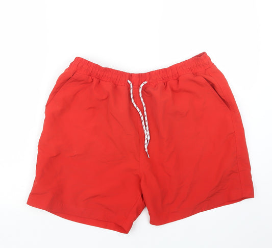 Cedar Wood State Mens Red   Bermuda Shorts Size L - Swim Shorts