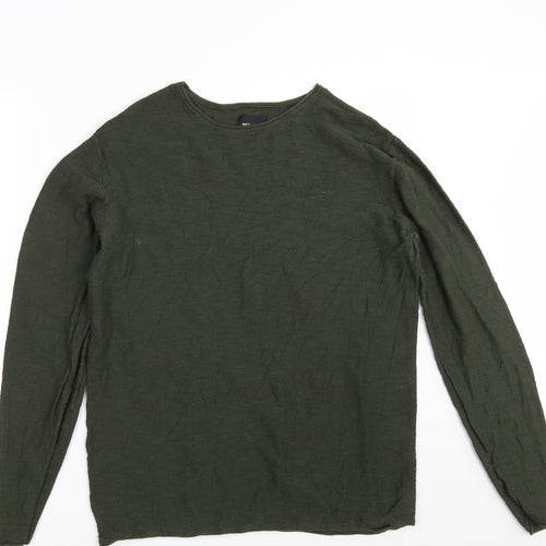 ONLY & SONS Mens Green   Pullover Sweatshirt One Size