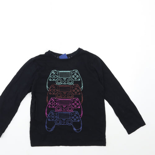 PlayStation Boys Black   Basic T-Shirt Size 7-8 Years