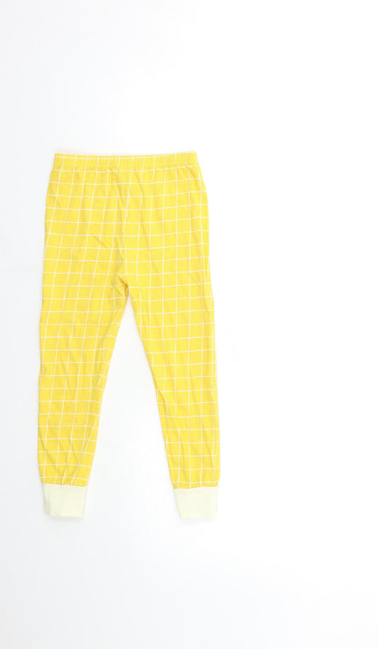 George Boys Yellow Check   Lounge Pants Size 4-5 Years
