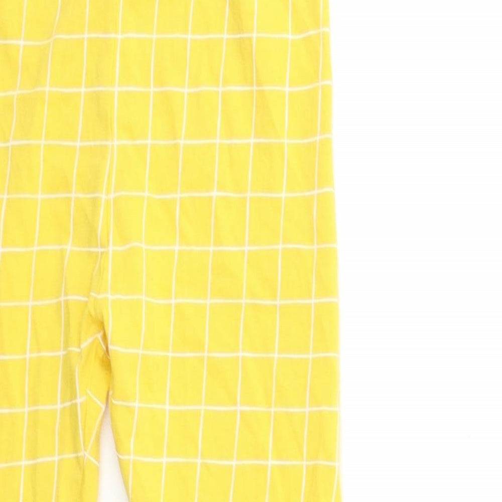 George Boys Yellow Check   Lounge Pants Size 4-5 Years