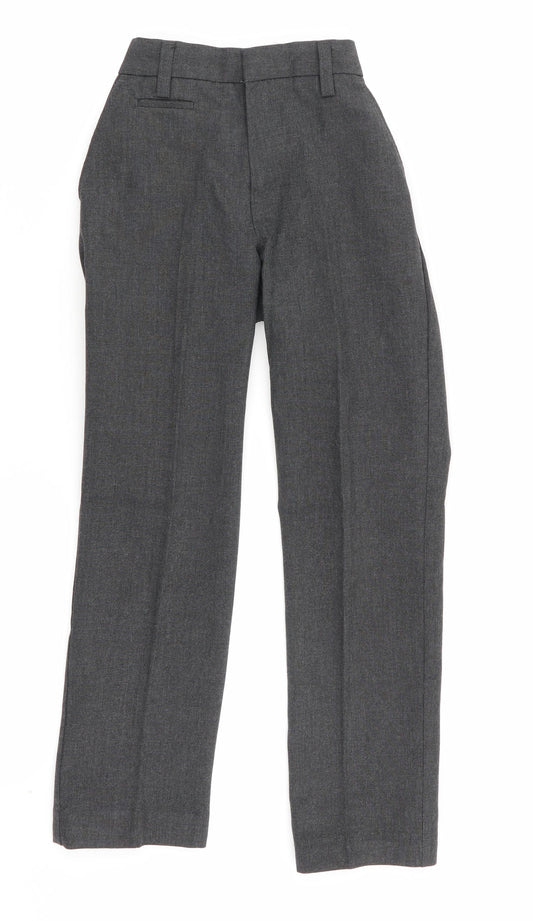 M&S Boys Grey   Chino Trousers Size 7-8 Years - school trousers