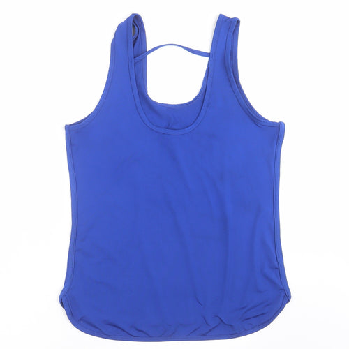 Race at Your Pace Womens Blue   Basic Tank Size L