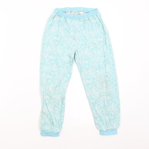 George Girls Green Floral   Pyjama Pants Size 6-7 Years