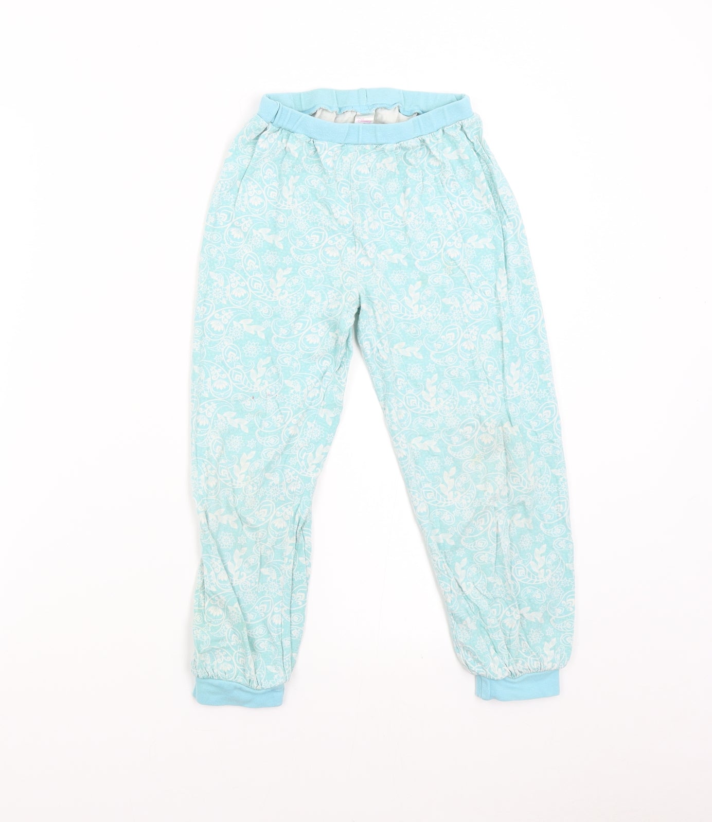 George Girls Green Floral   Pyjama Pants Size 6-7 Years