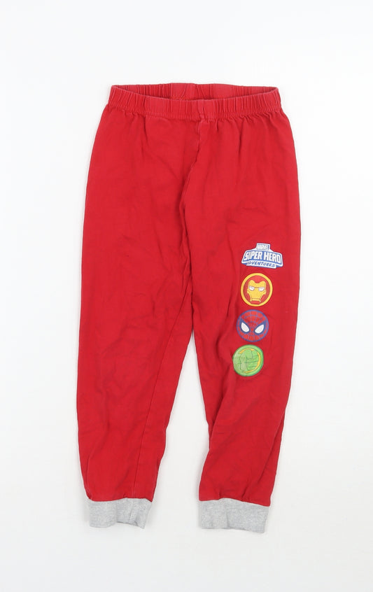 Marvel Boys Red Geometric   Pyjama Pants Size 5-6 Years