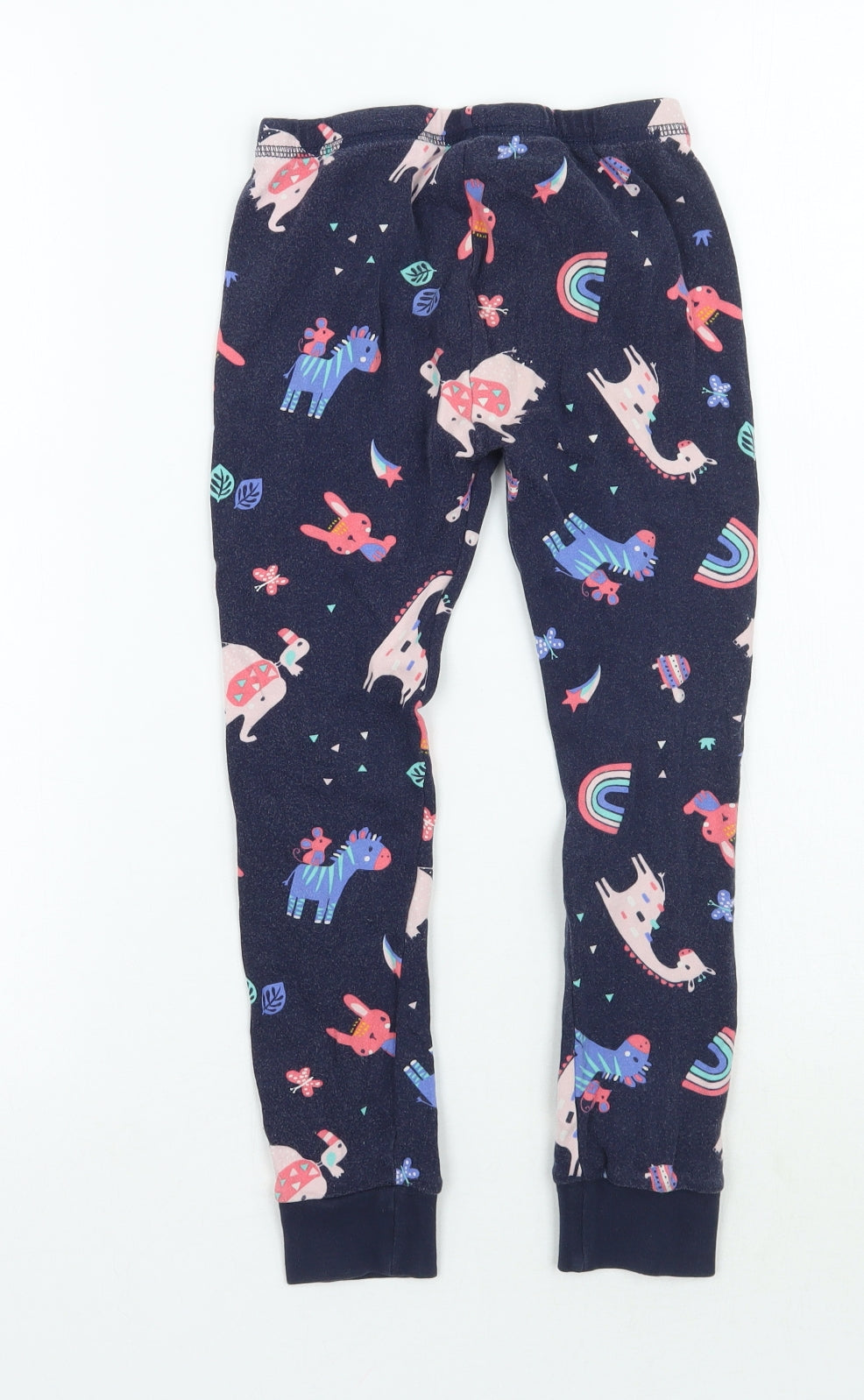 George Girls Blue Geometric   Pyjama Pants Size 6-7 Years