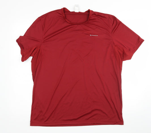 Quencha Mens Red   Basic T-Shirt Size 2XL