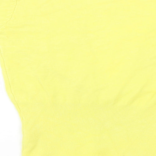 SPLASH Womens Yellow   Pullover Jumper Size S