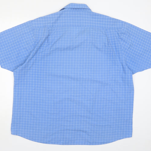 Classic Menswear Mens Blue Check   Dress Shirt Size 16.5