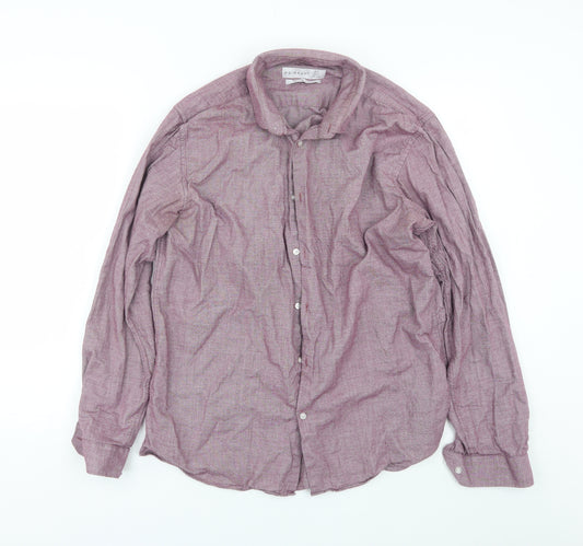 Primark Mens Purple    Dress Shirt Size 16.5