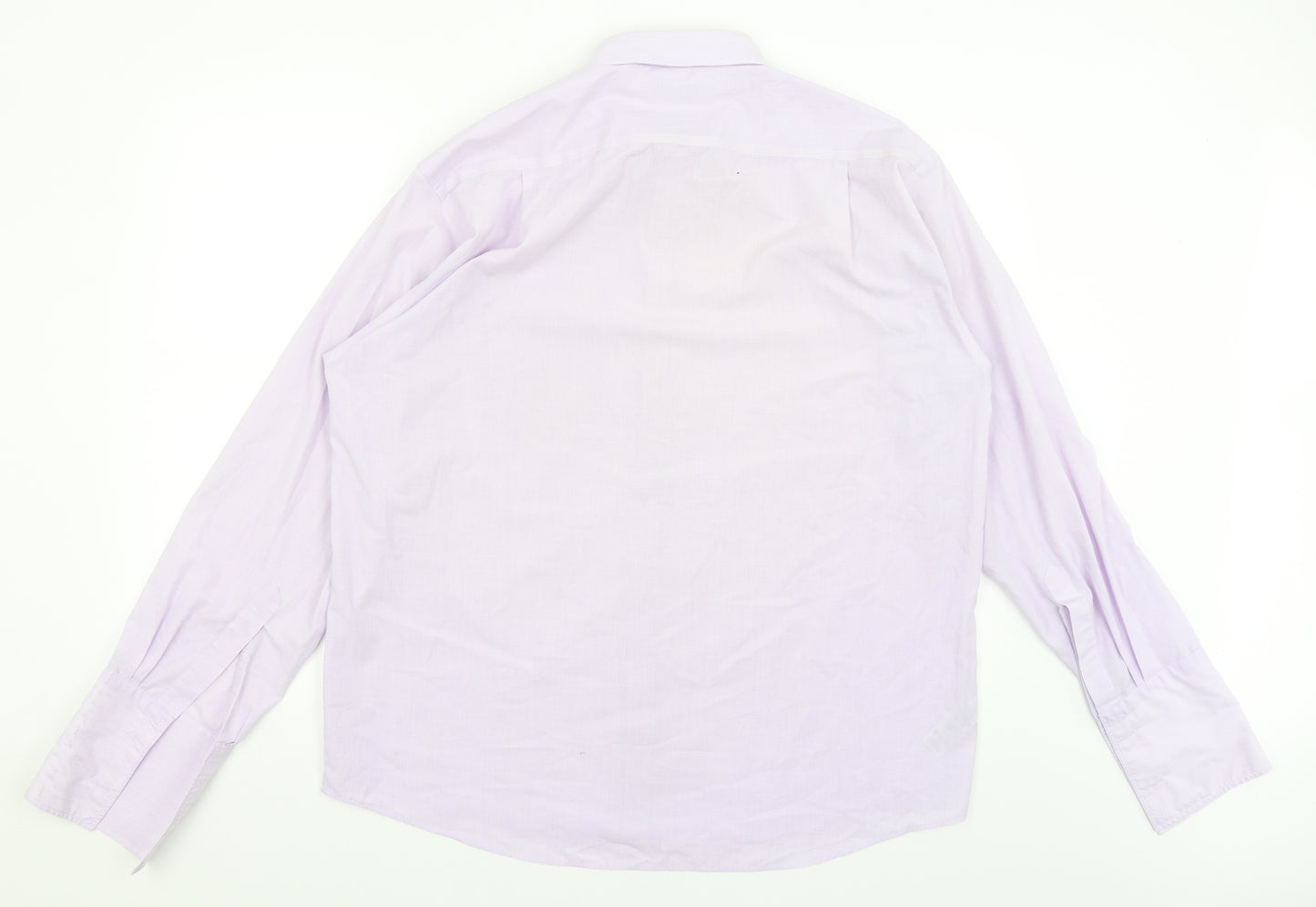 St Michael Mens Purple    Dress Shirt Size 16.5