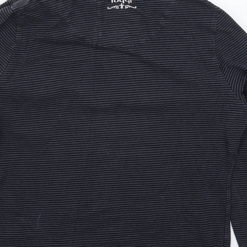 Toggi Womens Grey Striped  Pullover Sweatshirt Size 12