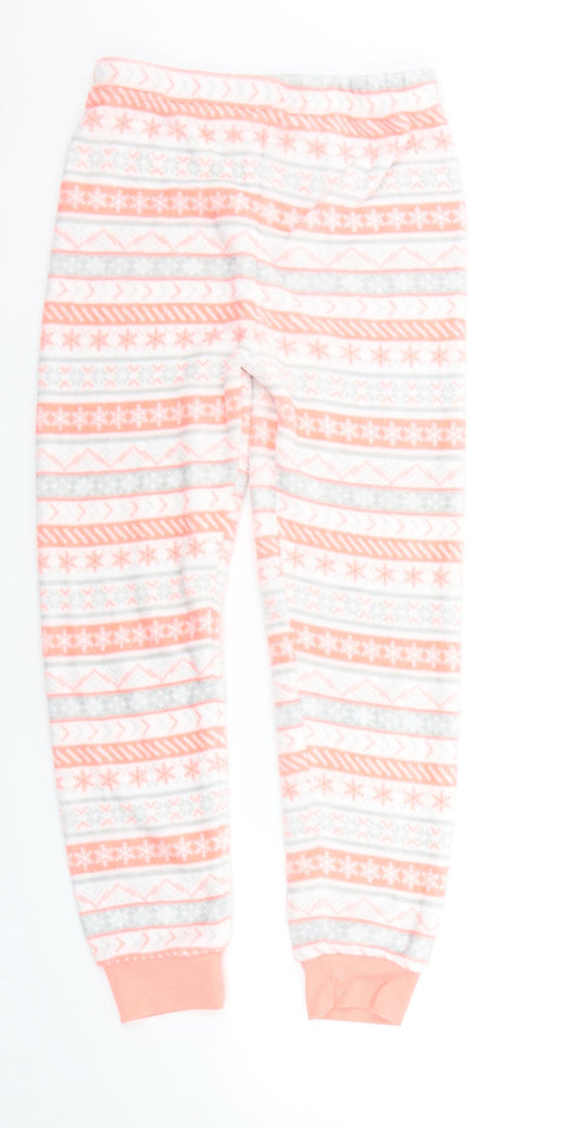 Primark Girls Orange Geometric  Top Pyjama Pants Size 11-12 Years