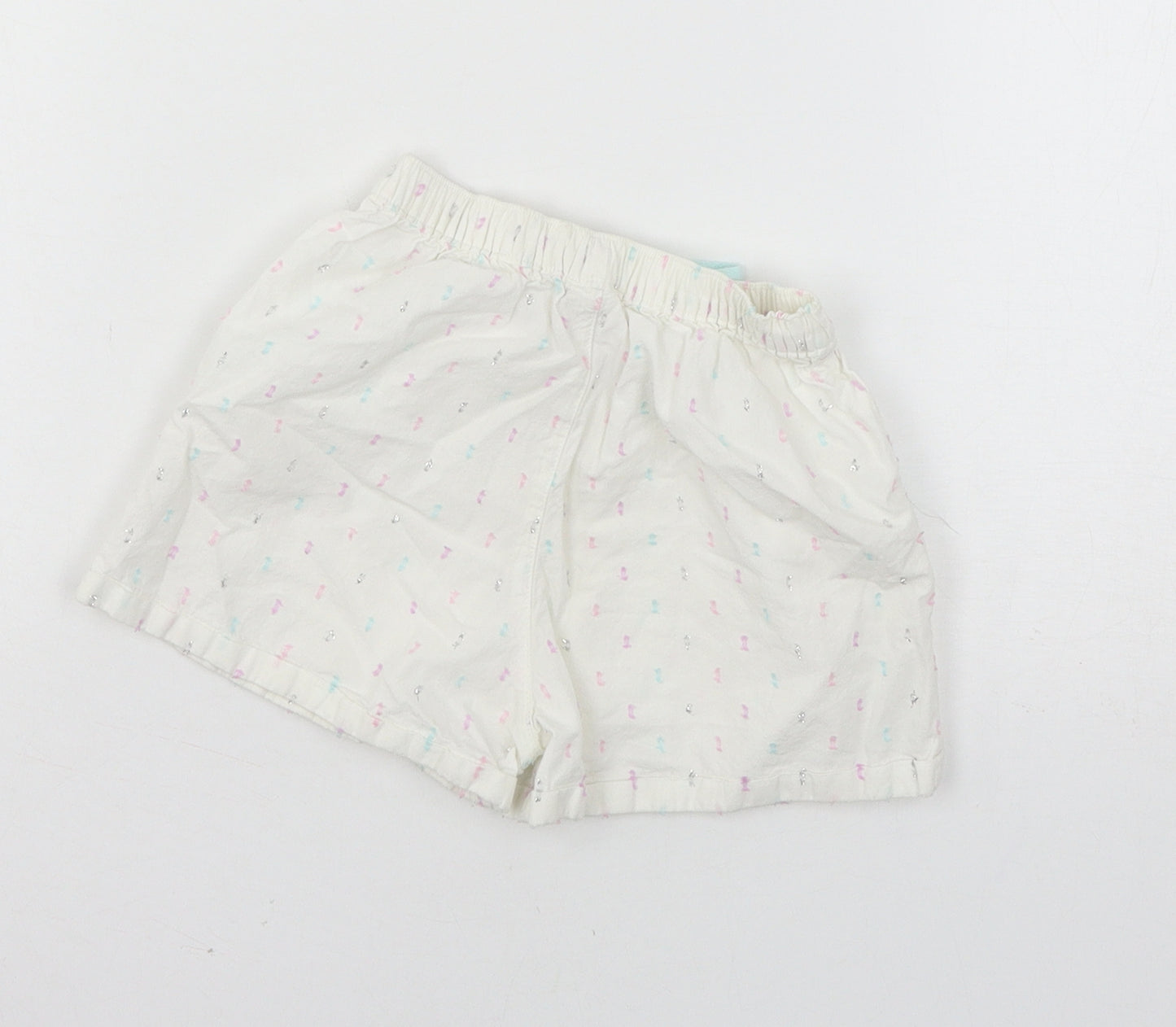TU Girls White Polka Dot  Cami Pyjama Pants Size 2-3 Years