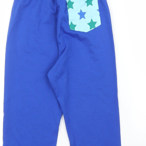 M&S Boys Blue Solid   Pyjama Pants Size 2-3 Years