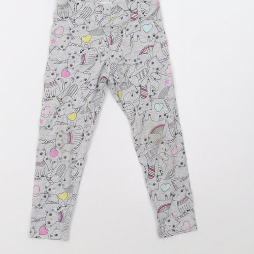 F&F Girls Grey    Pyjama Pants Size 3-4 Years