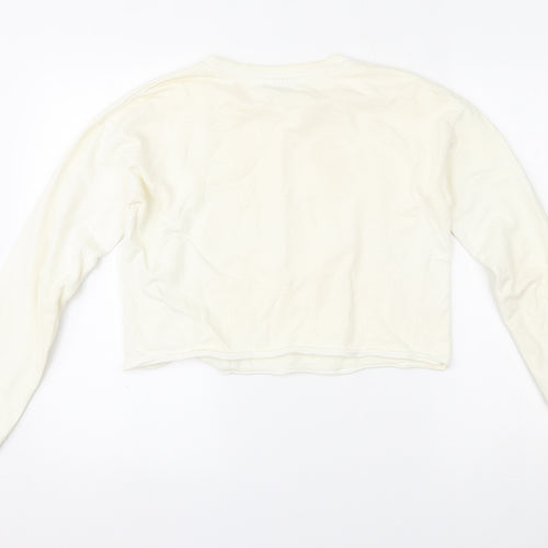 Destination Girls White   Pullover Sweatshirt Size 13-14 Years