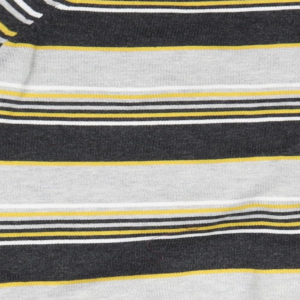 Cherokee Boys Grey Striped  Pullover Jumper Size 6-7 Years