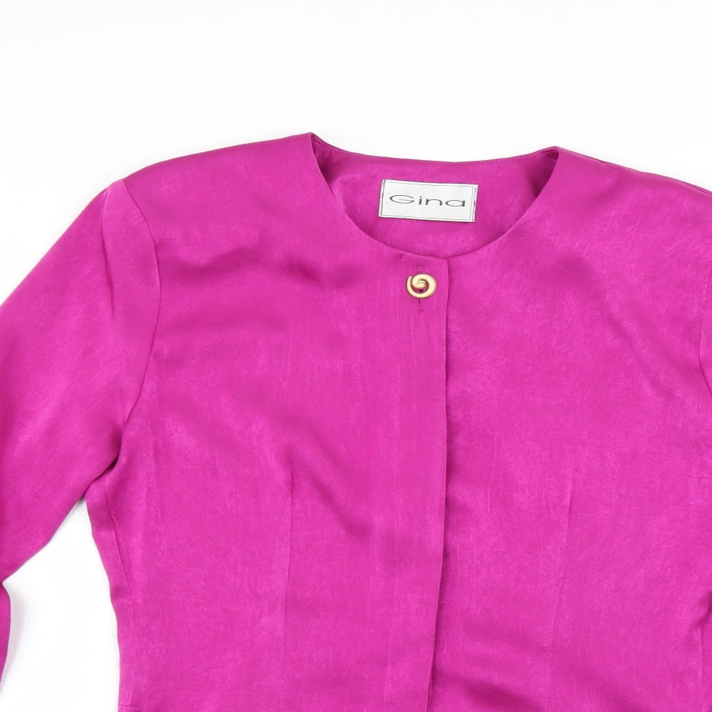 Gina Womens Purple   Jacket  Size 14