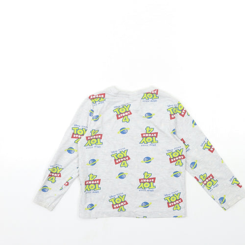 Toy story Boys Grey Geometric   Pyjama Top Size 3-4 Years