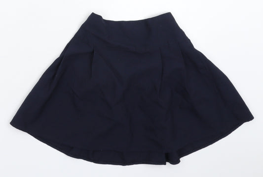 F&F Girls Blue   Pleated Skirt Size 6-7 Years - School