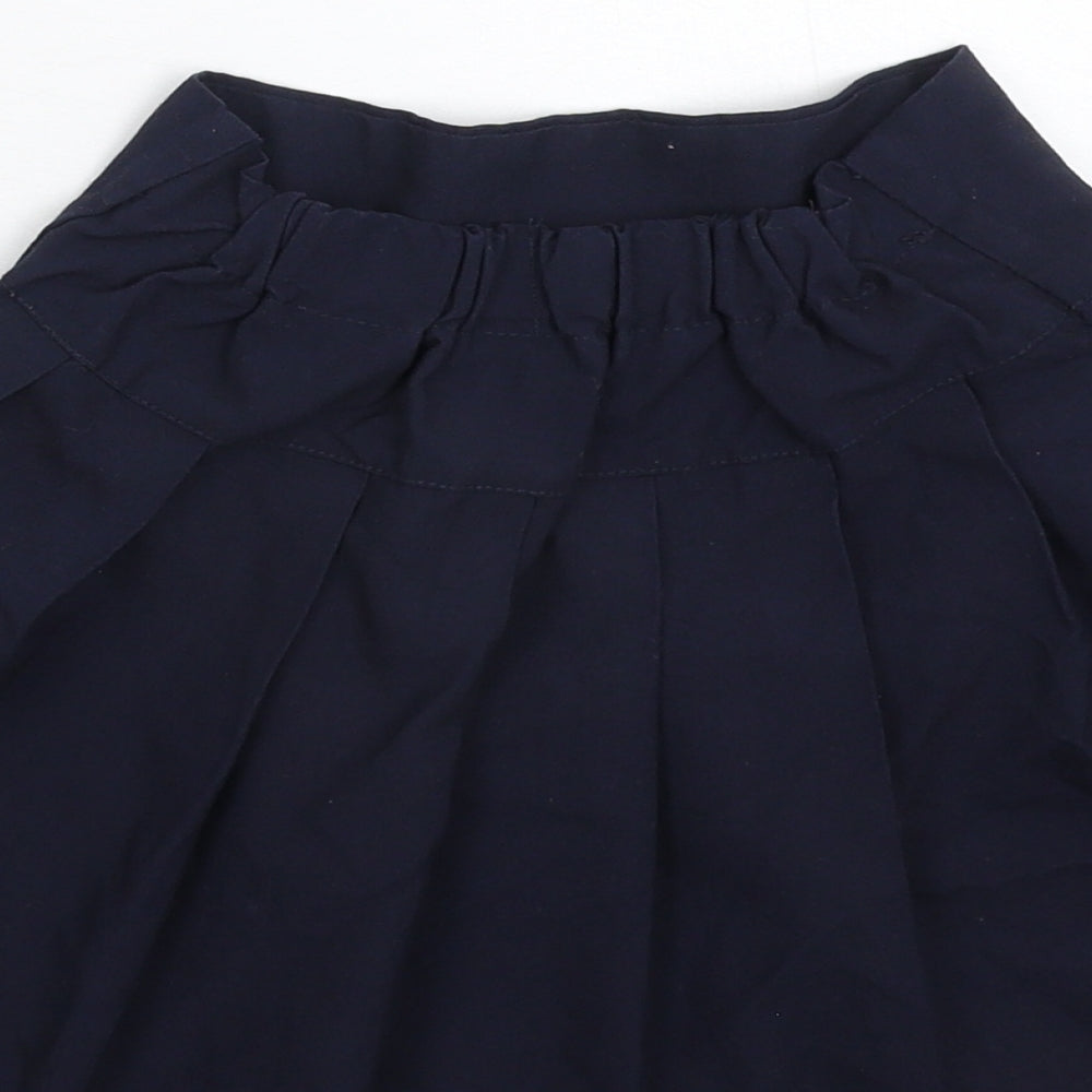 F&F Girls Blue   Pleated Skirt Size 6-7 Years - School
