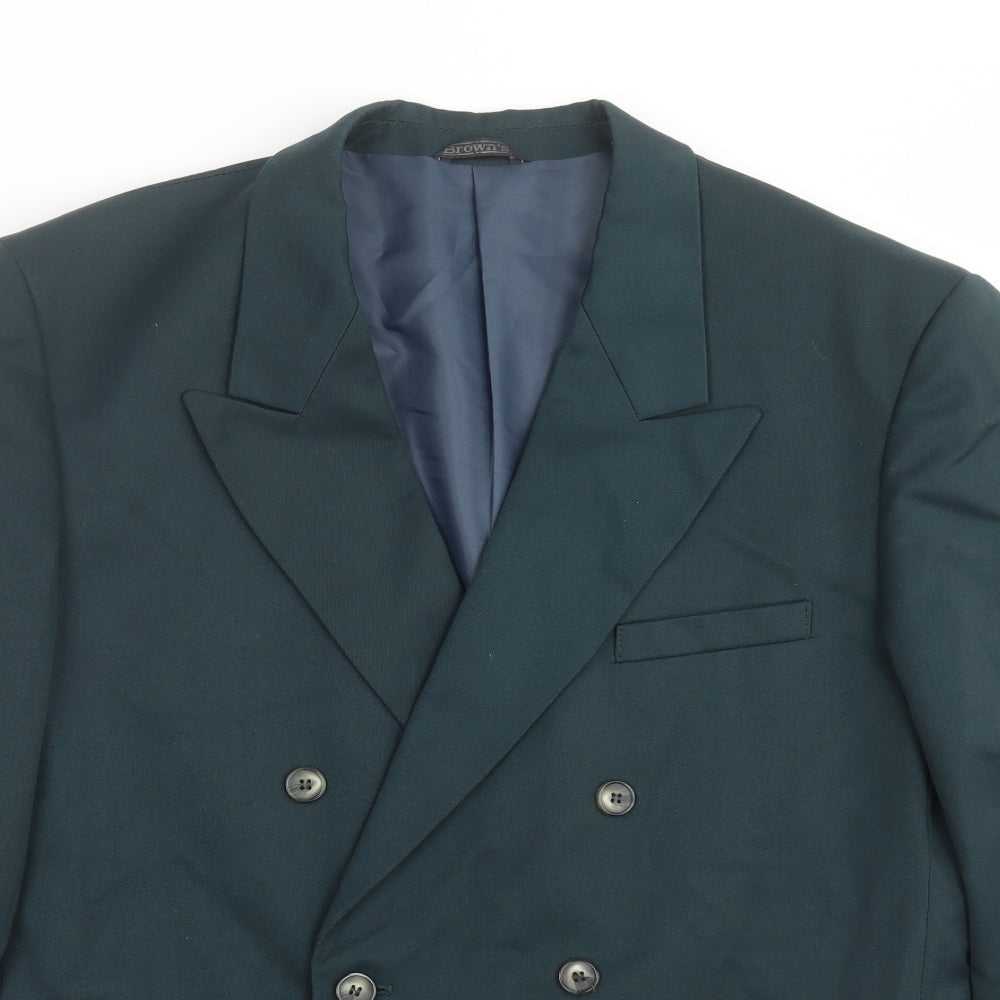 Browns Mens Green   Jacket Suit Jacket Size 38