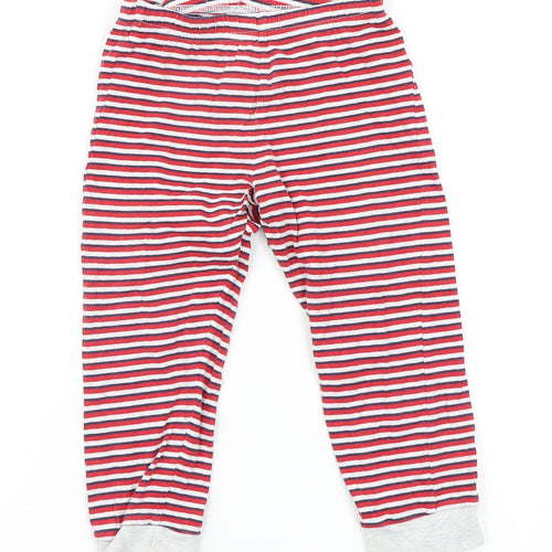F&F Boys Red Striped   Pyjama Pants Size 2-3 Years